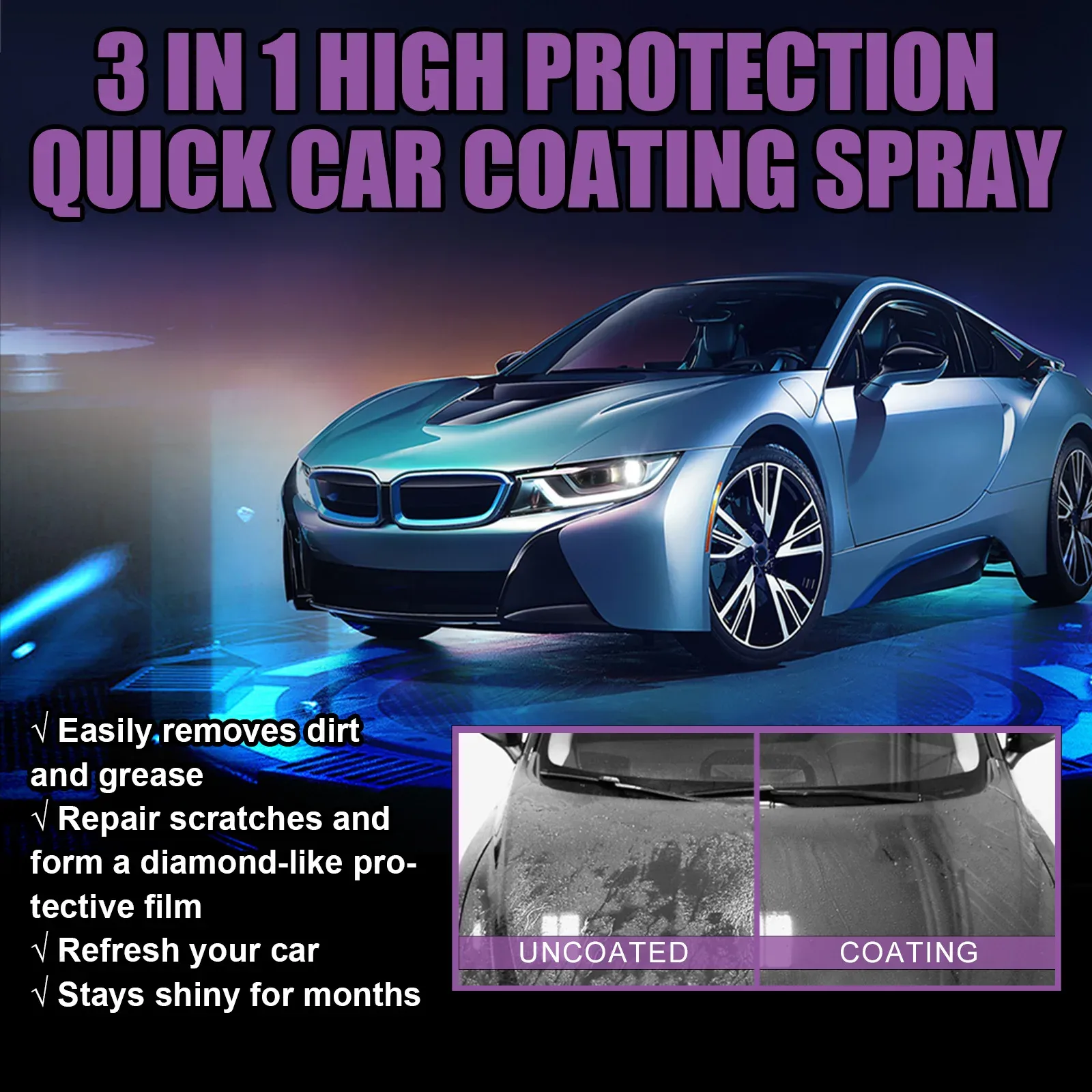 100ML 3 In 1 Car Ceramic Nano  - Nano Liquid Coating 评论和价格
