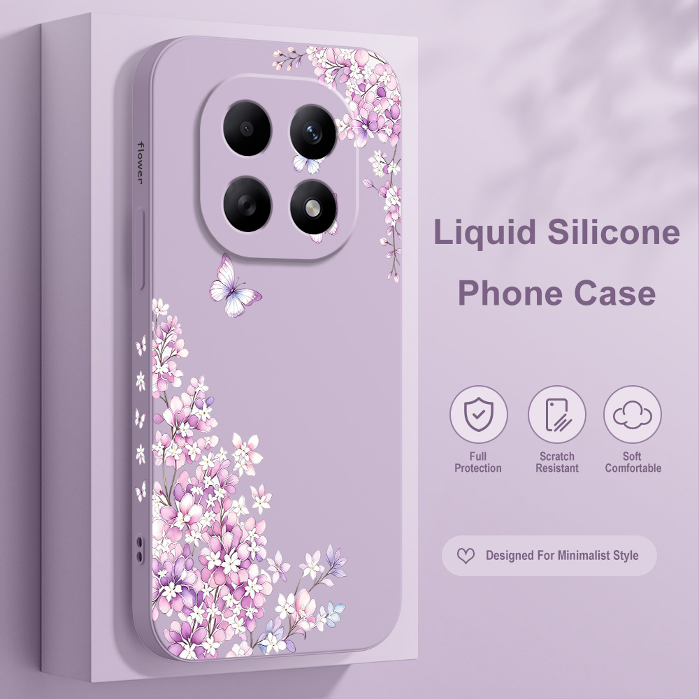 Violet Floral Phone Case For X - Xiaomi Redmi Note 13 评论和价格
