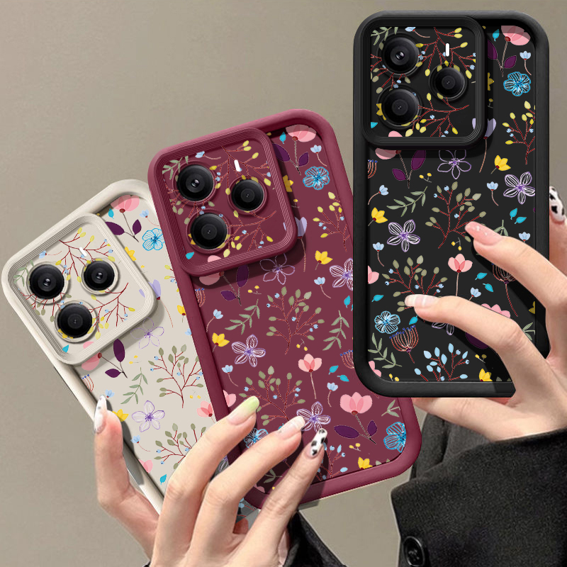 Small Flower Pattern Phone Cas - Xiaomi Redmi Note 13 评论和价格