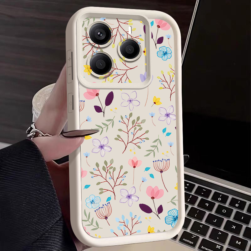 Small Flower Pattern Phone Cas - Xiaomi Redmi Note 13 评论和价格