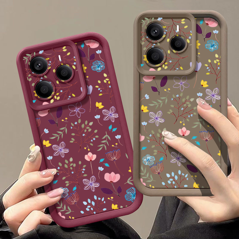 Small Flower Pattern Phone Cas - Xiaomi Redmi Note 13 评论和价格