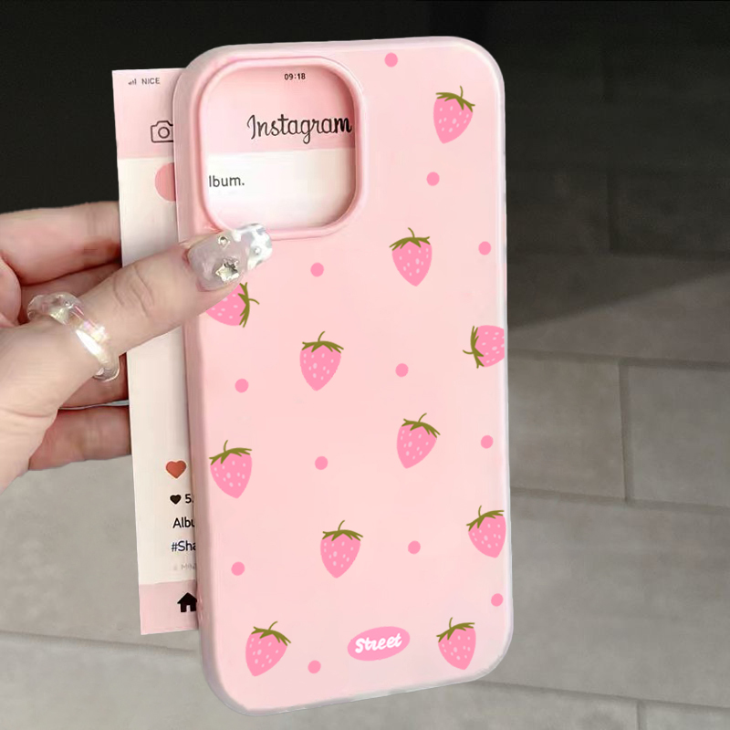 Sweet Pink Strawberry Pattern  - Xiaomi Redmi Note 13 评论和价格